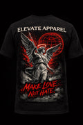 Make Love Not Hate” Angel Tee – Streetwear Graphic T-Shirt