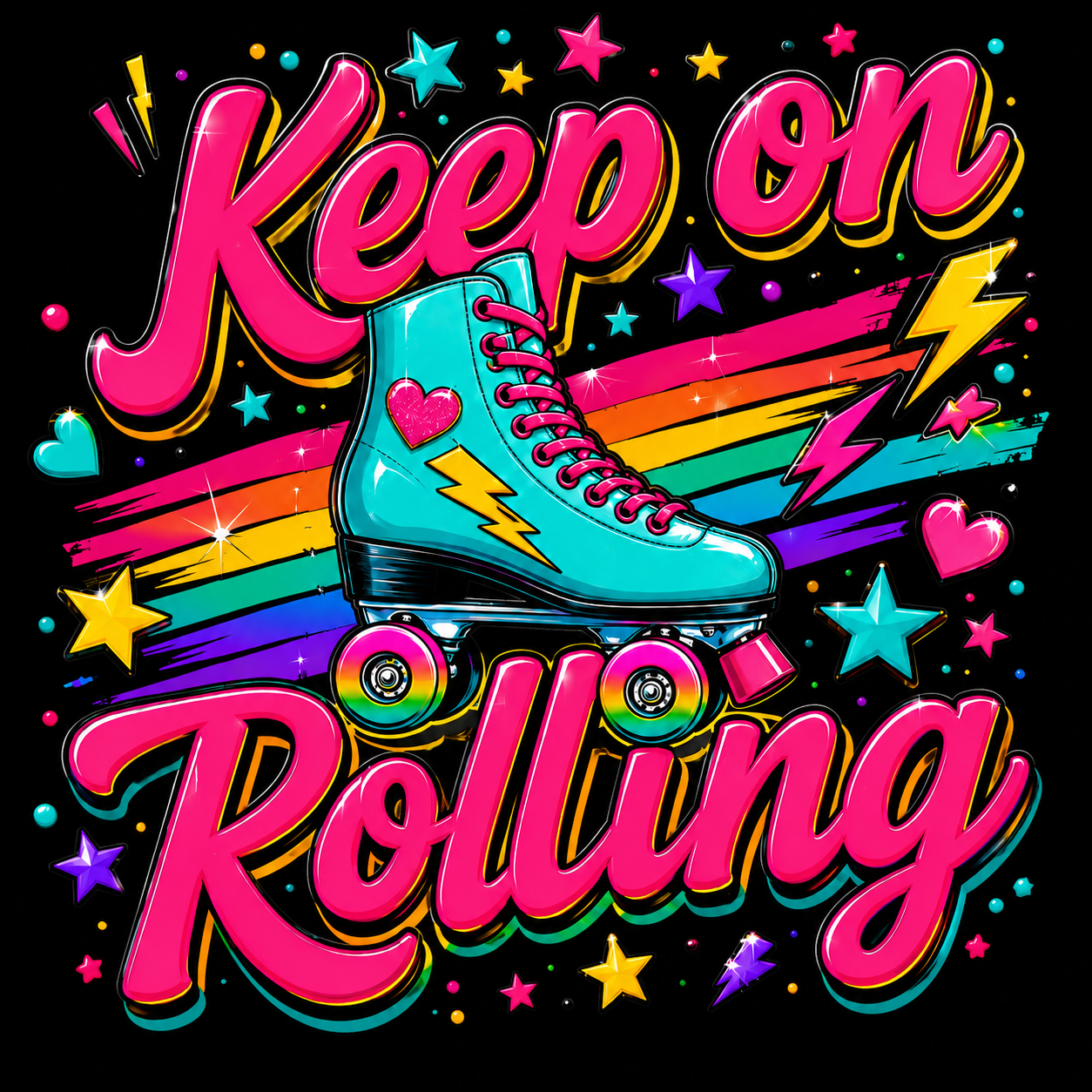 Keep On Rolling print artwork
