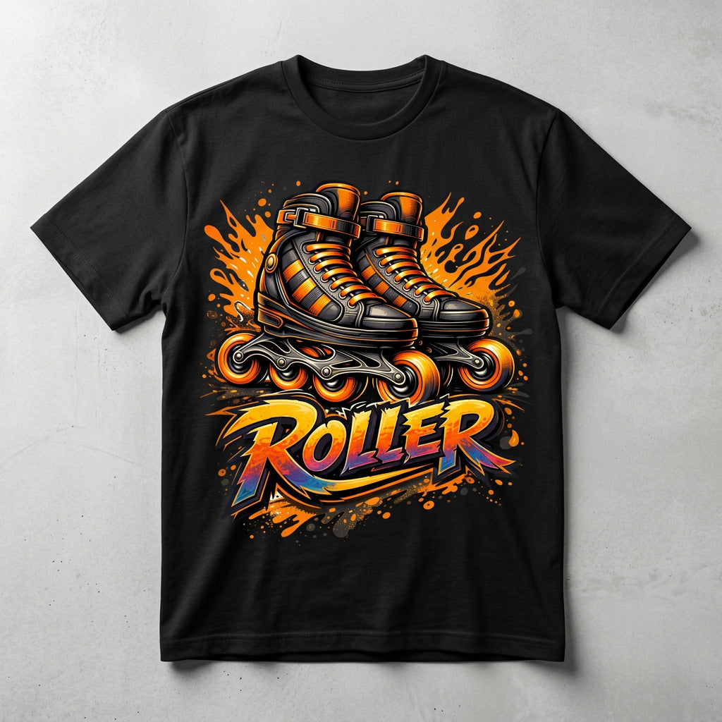 Roller Flames Tee